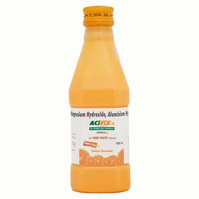 ACIFIX 3X SUGAR FREE ORANGE FLAVOURED Suspension 180ml - Ulcer/Reflux/Flatulence-Aaa