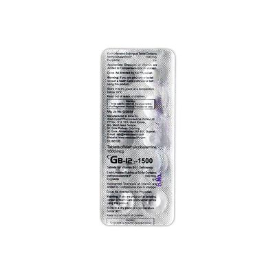GB 12 1500 Tablet 10'S - Anaemia-VMA