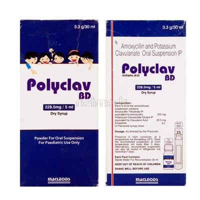 Polyclav BD Dry Syrup 30ml - Bacterial Infections-Pen