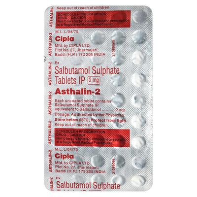 ASTHALIN 2 Tablet 45's - Asthma/COPD-Ast