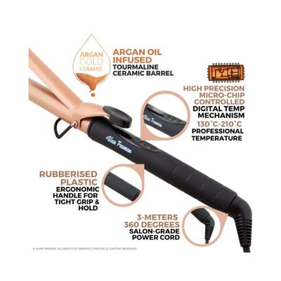 Alan Truman Argan Gold Ceramic Curler - 28Mm 1's - Rollers & Curlers