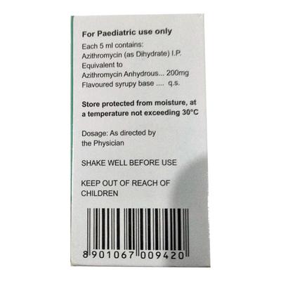 Aziwok 200 Refreshing Mango Flavour Liquid 15ml - Bacterial Infections-Mac