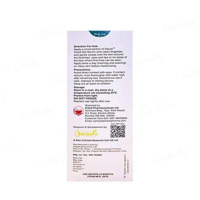 VASUKI FACIAL GEL Serum 30g - Wrinkle/Anti Ageing-Oth