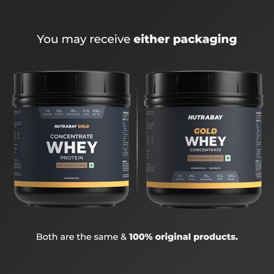 Nutrabay Gold Concentrate Whey Protein - Rich Chocolate Cream 500 gm - Whey Proteins