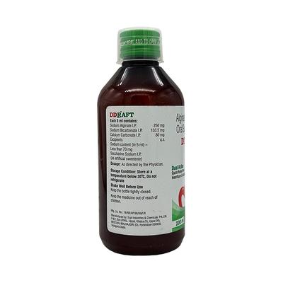 DDRAFT SUGAR FREE PEPPERMINT FLAVOUR Oral Suspension 200ml - Ulcer/Reflux/Flatulence-Aaa