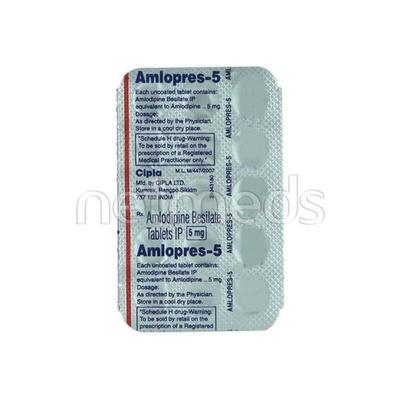 Amlopres 5mg Tablet 15'S - Hypertension-Cal