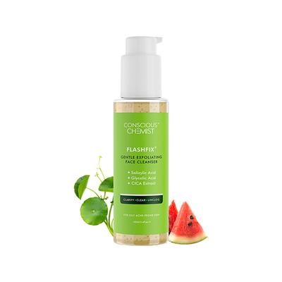 Conscious Chemist Daily Face Wash For Oily Acne Prone Skin With Aha, Bha & Cica Extract 100 ml - Face Wash & Cleansers