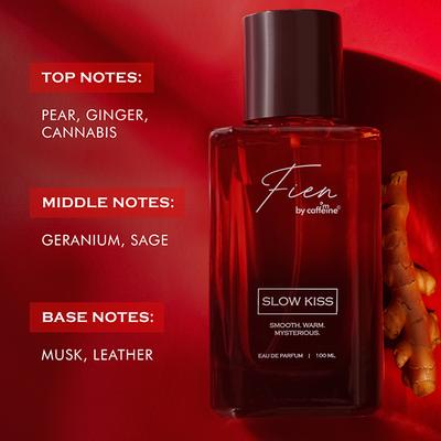 Mcaffeine Fien Slow Kiss Perfume For Men- Aromatic Fresh EDP, 12 Hrs Longlasting For All Occasion 100 ml - Men Perfumes (Edt/Edp)