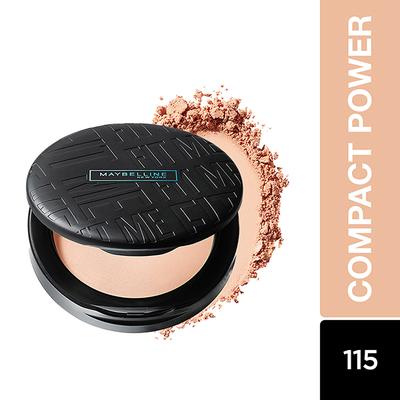 Maybelline New York Fit Me 12Hr Matte+Poreless Powder SPF28 PA+++ Oil Control Compact, 115 Ivory 8gm - Compact Powder