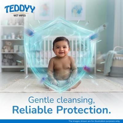 Teddyy Baby Wet Wipes 72's - Diapers & Wipes