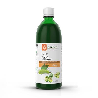 Krishna's Herbal & Ayurveda Lauki Amla Swaras Juice 500 ml - Ayurvedic Juices