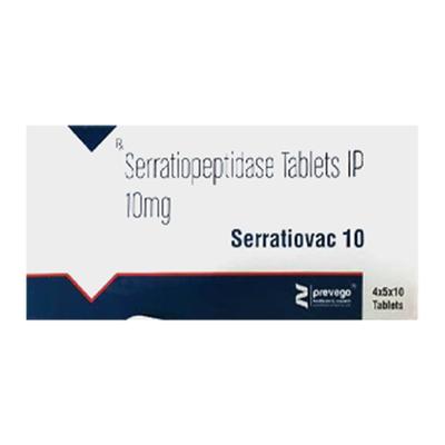SERRATIOVAC 10 Tablet 10's - Pain relief-Nsa