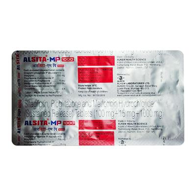 ALSITA MP 1000 Tablet 10's - Diabetes-Ant