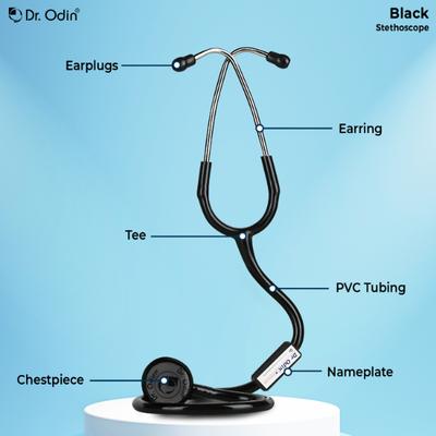 Dr. Odin Stethoscope Black 1's - Health Monitoring Devices