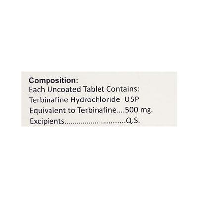 Terbinext 500mg Tablet 7'S - Fungal Infections-Anf