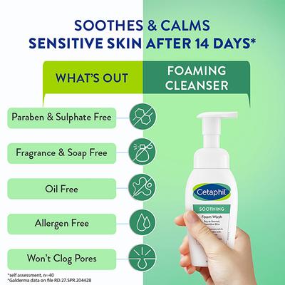 Cetaphil Soothing Foam Wash 200 ml - Face Wash & Cleansers