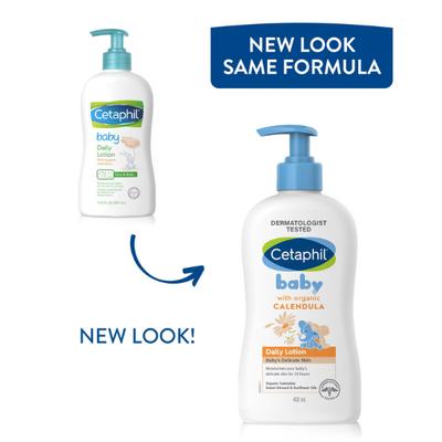 CETAPHIL BABY DAILY WITH ORGANIC CALENDULA Lotion 400ml - Creams, Lotions & Oils