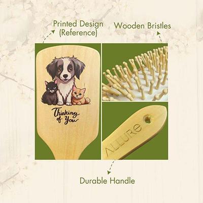 Allure Personalised Paddle Hair Brush Letter A 1's - Hair Brushes