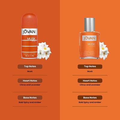 Jovan Musk Body Spray 150ml + After Shave 118ml Set 1's - Aftershave Lotion