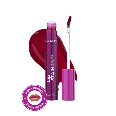 Lamel Lip Stain Hydrating Lip Tint 04 Temtation 2.7 gm - Lip Stains & Tints