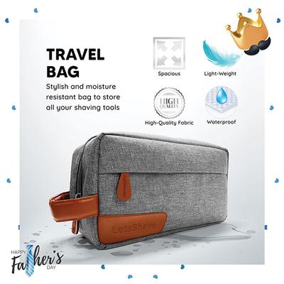 Letsshave Pro 6 Plus Lite Premium Gift Set 6 Blade Razor with Cartridges, Travel Cap, Shave Foam, After Shave Balm and Travel Bag Complete Shaving Kit for Men 1's - Razors & Cartridges
