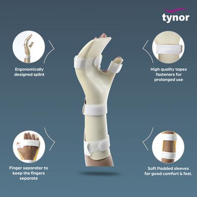 Tynor Hand Resting Splint - Right (Child) (E 29) - Knee/Ankle/Leg/Foot Supports
