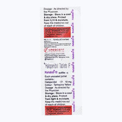 HALOBID 10 Tablet 10's - Psychosis-Ans