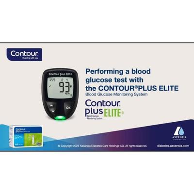 Contour Plus Elite Blood Glucose Monitor with Free Strips 25's - Blood Glucose Monitors/Test Strips