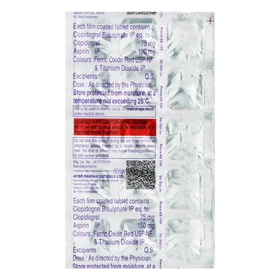 Preva AS 150mg Tablet 15'S - Blood Clot-Ant