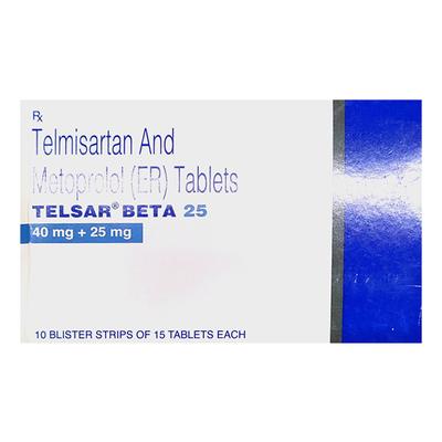 TELSAR BETA 25 Tablet 15's - Hypertension-Ana