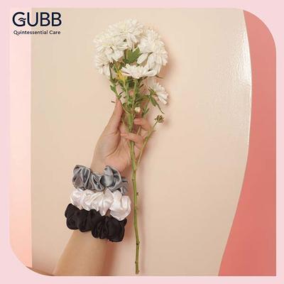 GUBB Satin Scrunchies - (Pack of 6) 1's - Hair Clips/Bands