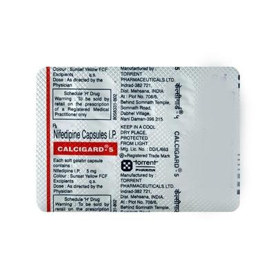 Calcigard 5mg Capsule 10'S - Angina