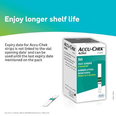 Accu-Chek Active Glucose Monitor with Free 10 Test Strips - Blood Glucose Monitors/Test Strips