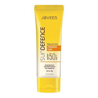 Jovees Sun Defence Natural Care SPF 50 PA++ Cream 50 gm - Body Sunscreen