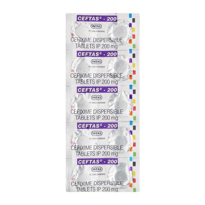 Ceftas 200mg Tablet 10'S - Bacterial Infections-Cep