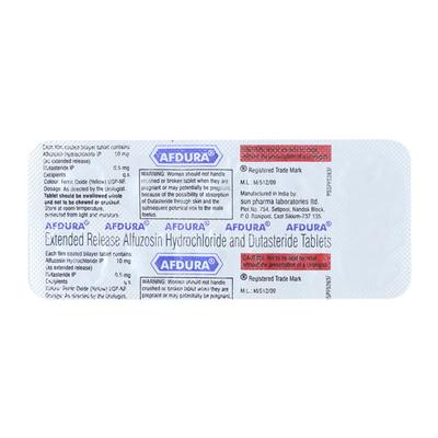 Afdura Tablet 10'S - Bladder And Prostate Disorders-Dru