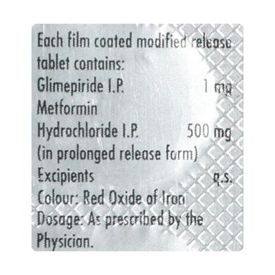Gluformin G1 New Tablet 15'S - Diabetes-Ant