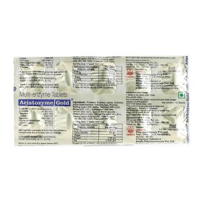 ARISTOZYME GOLD Tablet 10's - Digestion-Dig