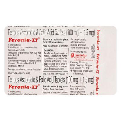 Feronia XT Tablet 10'S - Iron Supplement/Anaemia-Vma