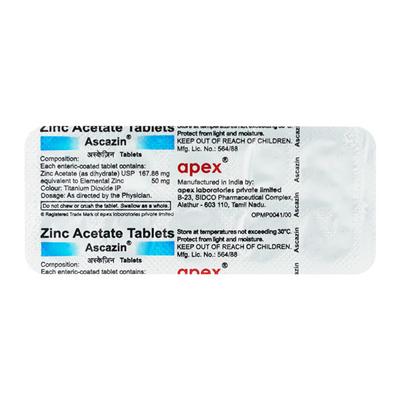 Ascazin 50mg Tablet 10'S - Supplements-Vam
