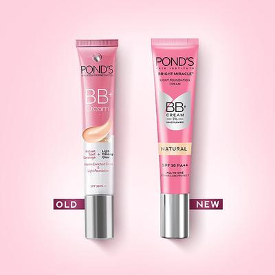 Pond's BB + Cream, Instant Spot Coverage + Light Make - Up Glow, Ivory 9gm - Face Moisturizers