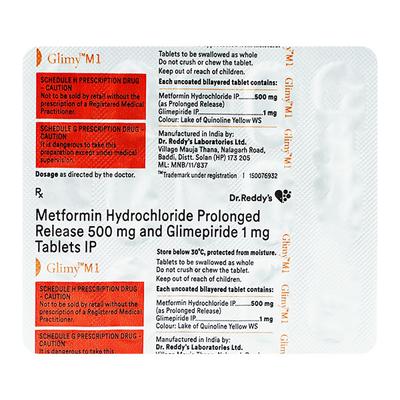 Glimy M1 Tablet 15'S - Diabetes-Ant