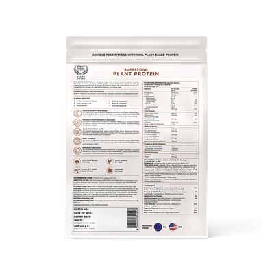 Wellbeing Nutrition Organic Vegan Plant Protein Isolate - Belgian Dark Chocolate 907 gm - Protein Drink