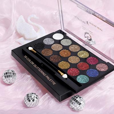 Matt Look Glitters N Highlight 18 Colour Glittering Eyeshadow Palette, Classic Edition 18 gm - Eye Shadow Palettes