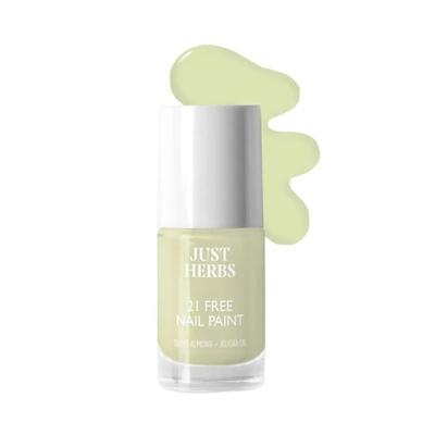 Just Herbs Nail Polish 21 Chemical Free Formula, Quick Dry, Glossy, Sage Green 6 ml - Nail Polish