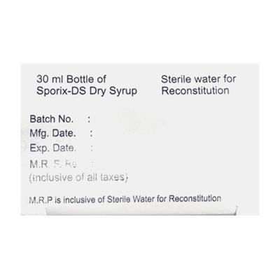 SPORIX DS Dry Syrup 30ml - Bacterial Infections-Cep