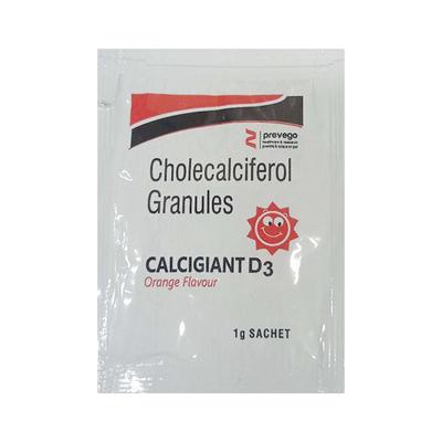 CALCIGIANT D3 ORANGE FLAVOUR Granules 1gm - Supplements-Vit