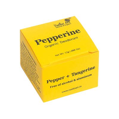 Rustic Art Pepperine Organic Deodorant Balm with Vitamin E 12 gm - Women Deodorants/Roll-Ons