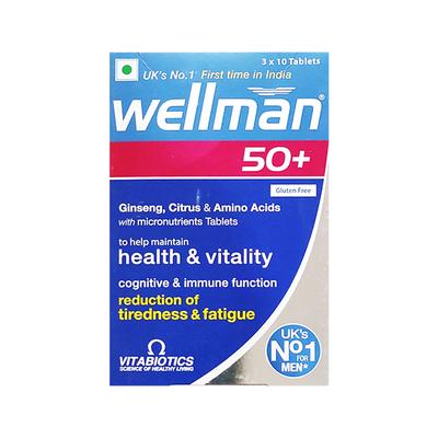 WELLMAN 50+ GLUTEN FREE Tablet 10's - Supplements-Vam