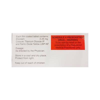 ETIZOLA 0.25 Tablet 15's - Anxiety-Anx